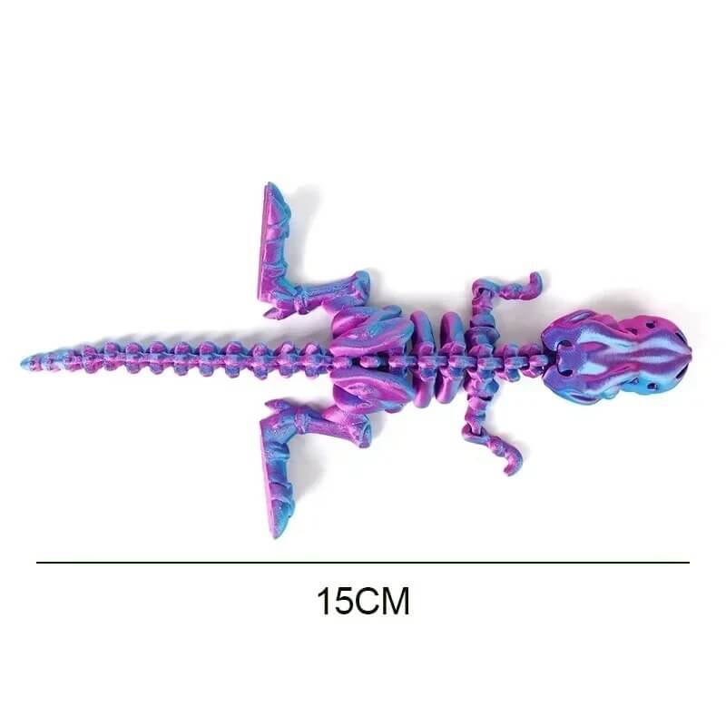 DinoFlex - Rörlig 3D-printad Dinosauriemodell för Lek och Dekor