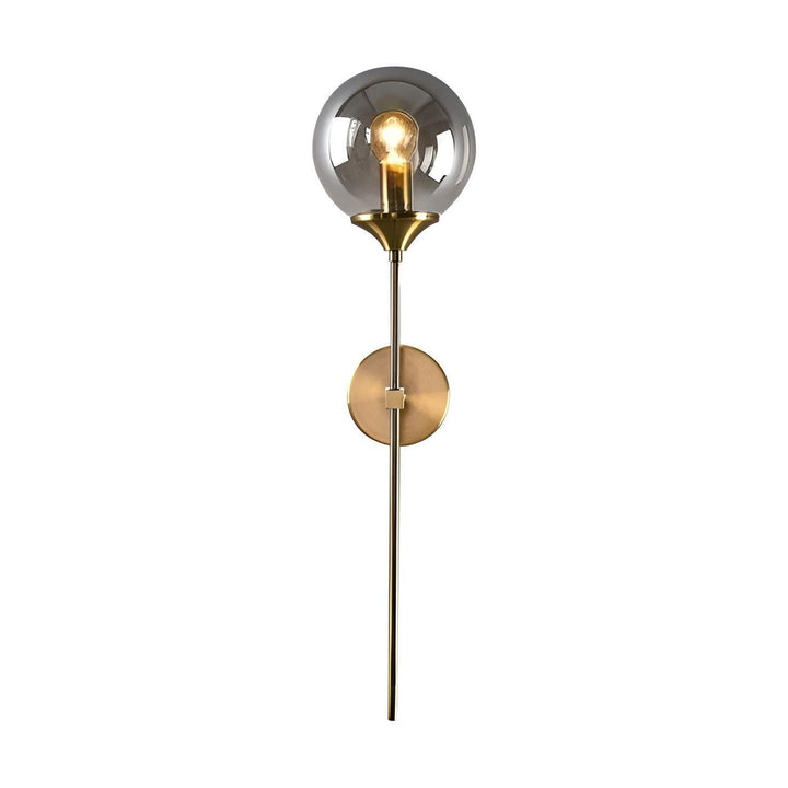 GlassGleam Lampa - Nordisk Guld Inomhus Glasboll Vägglampa