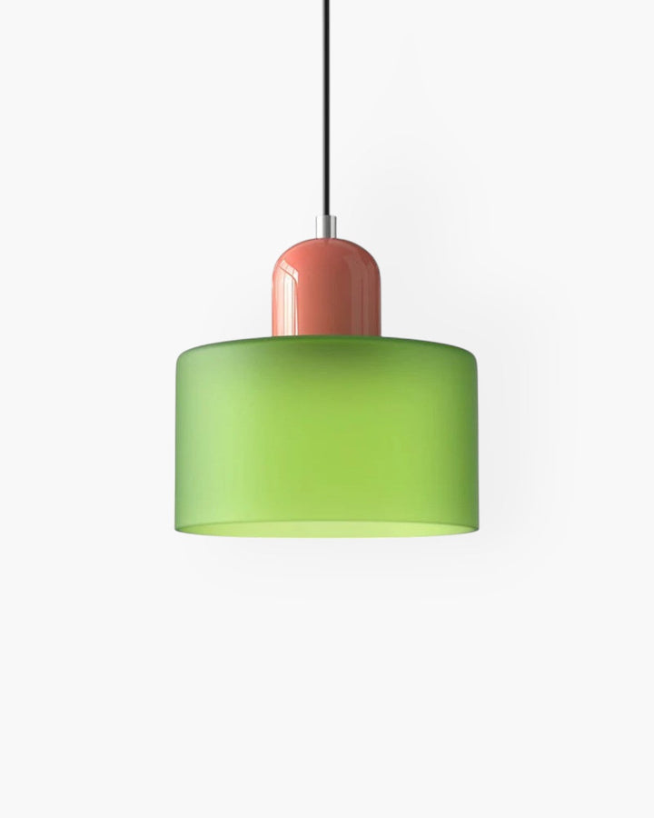 Formiva Pendel Lampa | Retro Modern Glas Skärm | Ambient E26 Belysning | Hårdkopplad Takarmatur