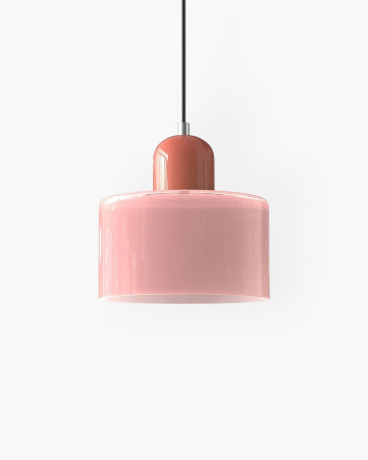 Formiva Pendel Lampa | Retro Modern Glas Skärm | Ambient E26 Belysning | Hårdkopplad Takarmatur