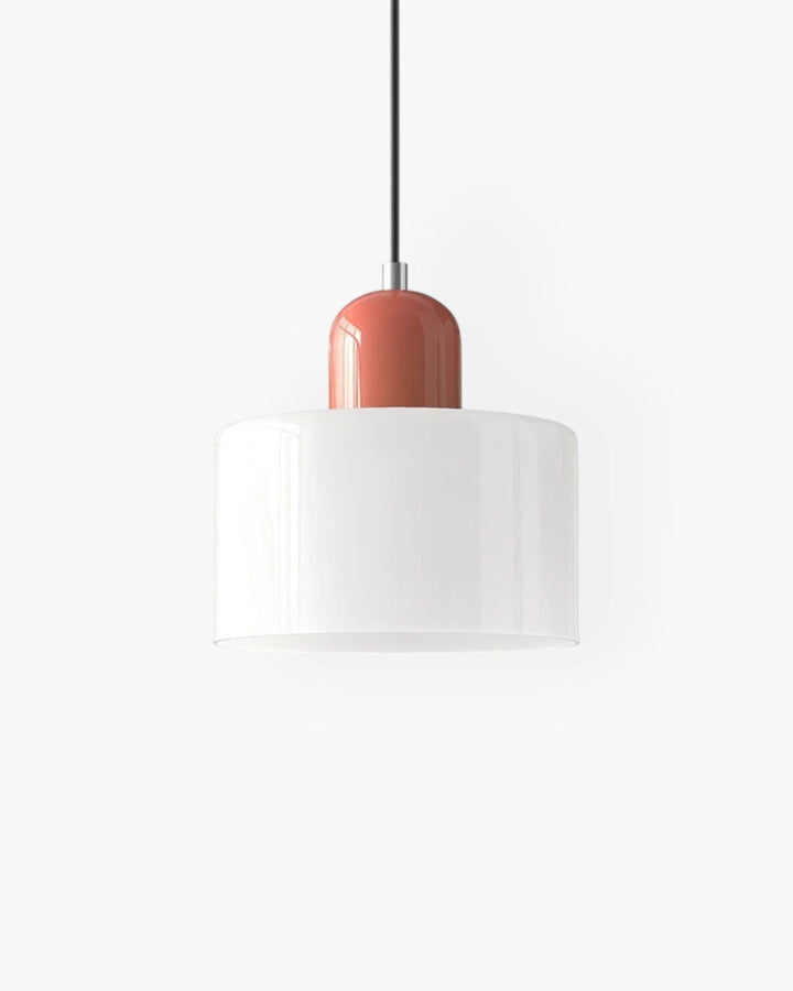 Formiva Pendel Lampa | Retro Modern Glas Skärm | Ambient E26 Belysning | Hårdkopplad Takarmatur