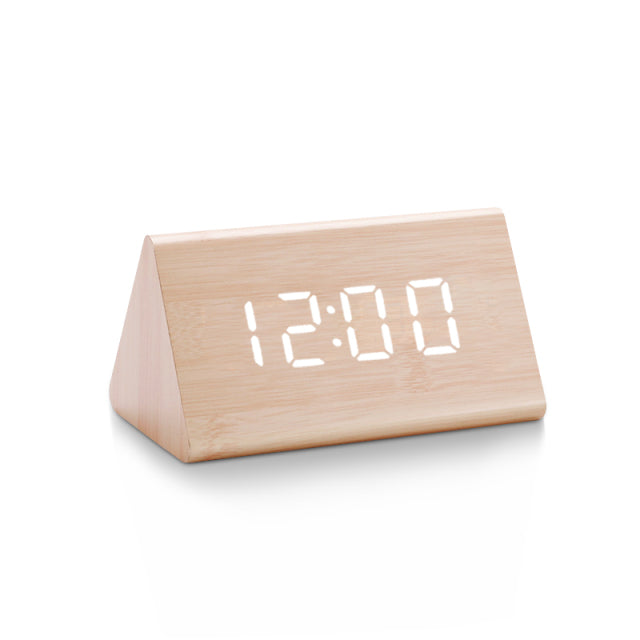 Wood Digital Display LED Alarm Clock