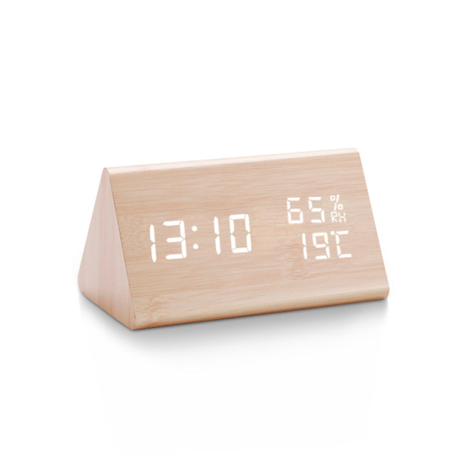 Wood Digital Display LED Alarm Clock