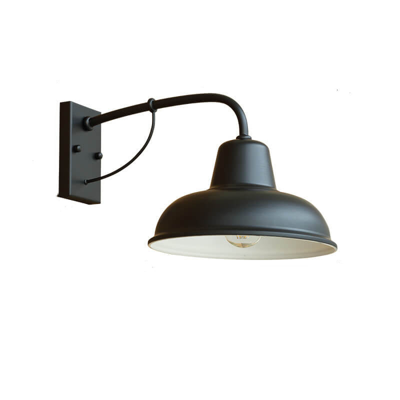 Vägglampa Rustik Svart Utomhuslampa