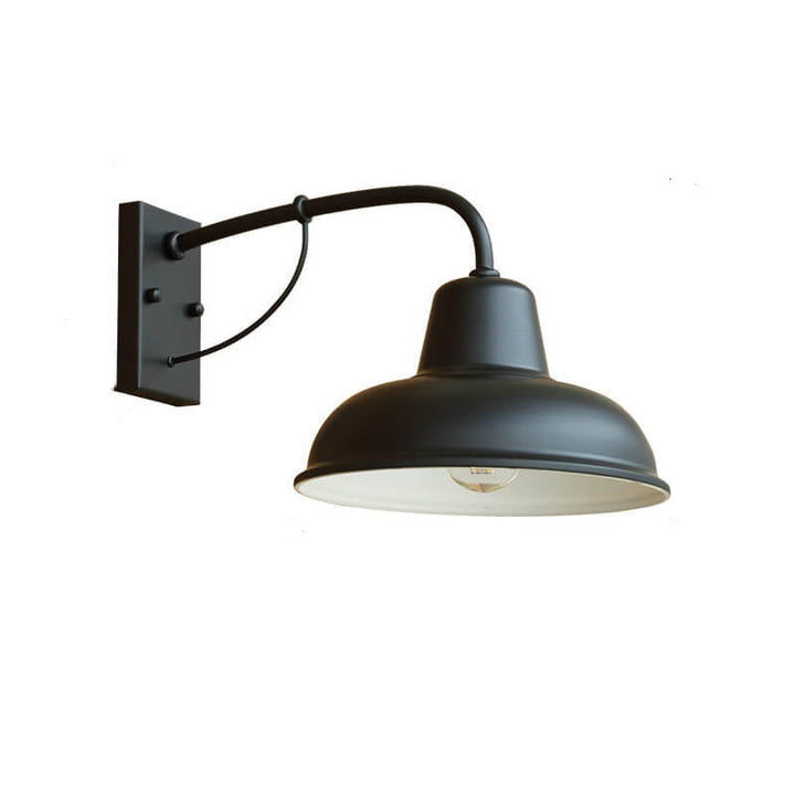 Vägglampa Rustik Svart Utomhuslampa