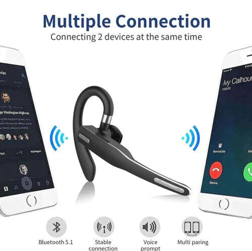 Luxora Trucker Dual Mic Trådlöst Bluetooth 5.1 Brusreducerande Headset
