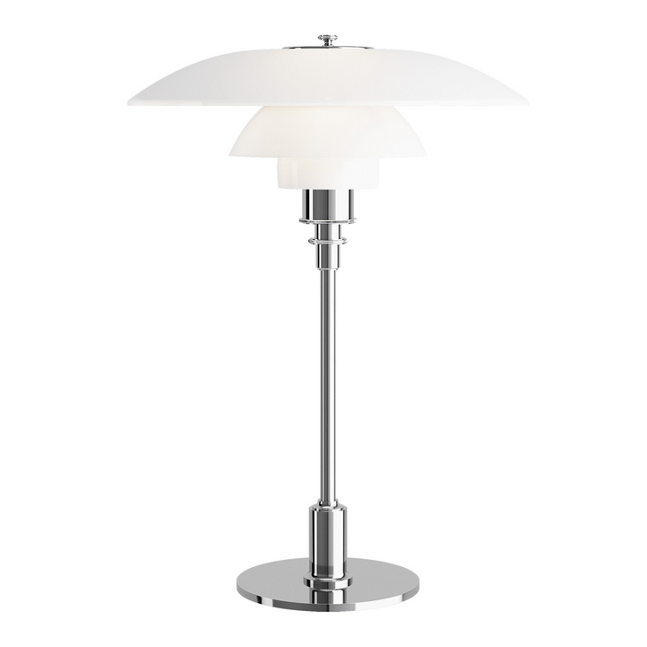 Bordslampa med glasbländare och mässingsbas