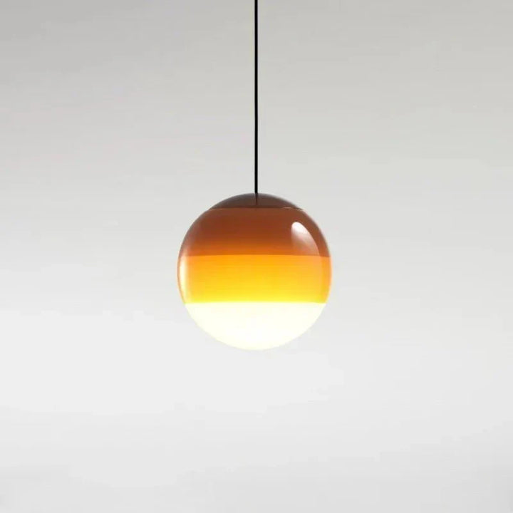 Sju färggradient glaspendellampa