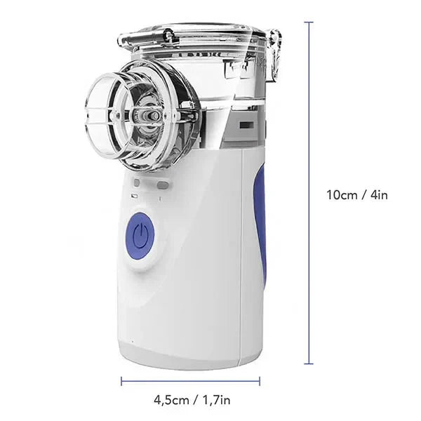 Inhalatormaskin med tyst bärbar design