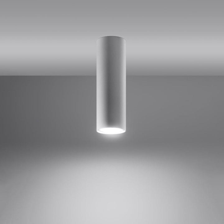 LAGOS 20 Vit Taklampa - Modern Minimalistisk Design - Hållbar Stål - Lätt Installation - GU10 Lampa Kompatibel
