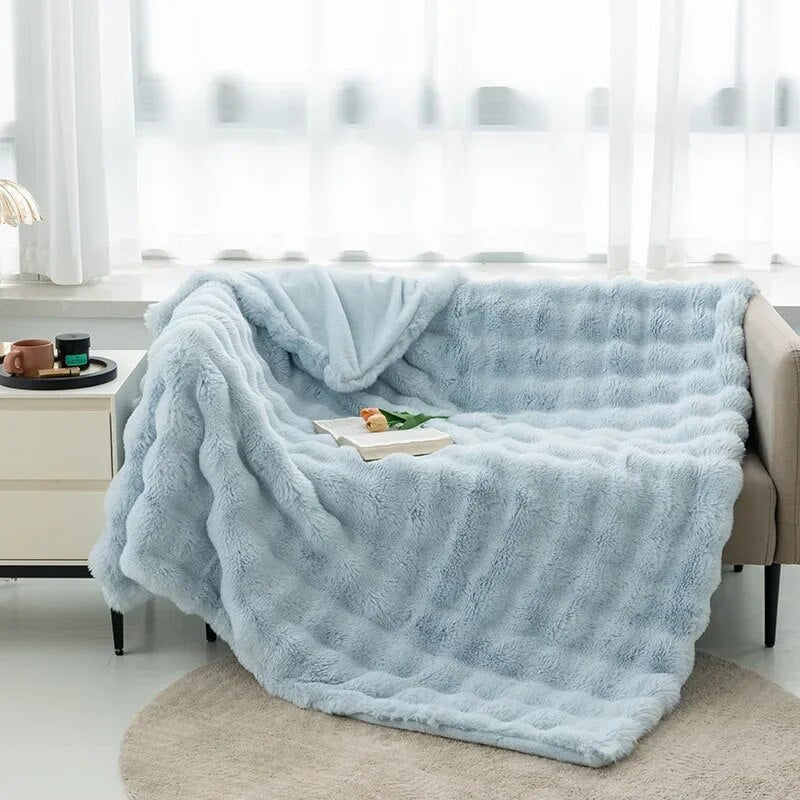 Mjuk Plyschfilt för Vinter – Extra Varm &amp; Mysig Filt