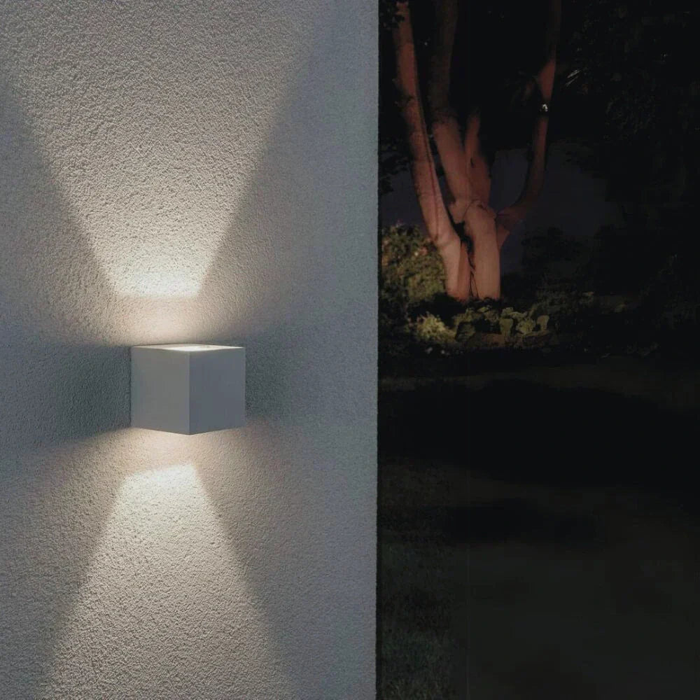 Vägglampa Svart Aluminium Justerbar Kub LED