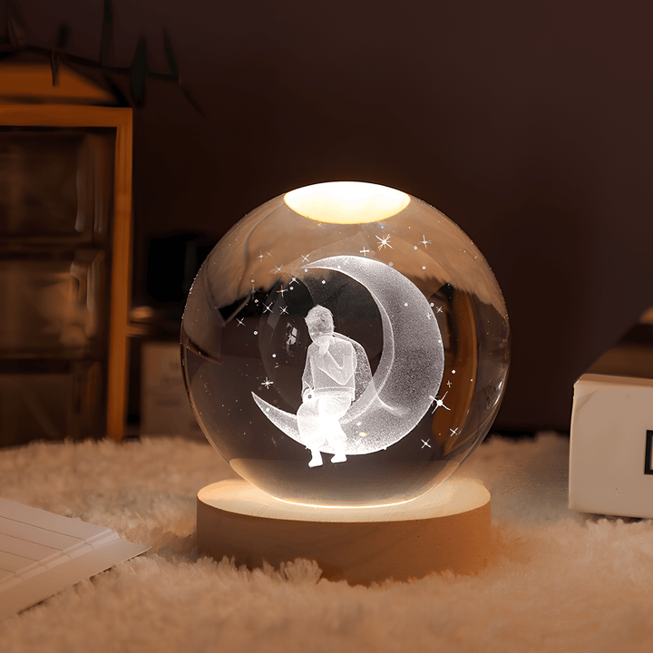 3D Kristallkulor LED Ljus