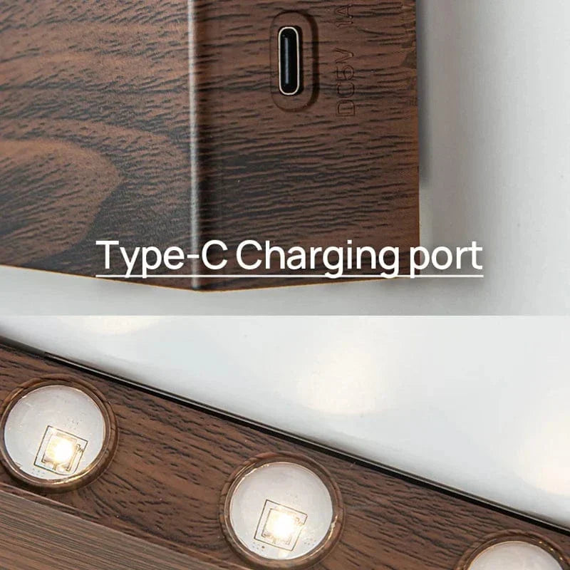 Trådlös LED-vägglampa med touchkontroll – Uppladdningsbar - Dimbar - Minimalistisk design - Tre färgtemperaturer - Inomhusbruk