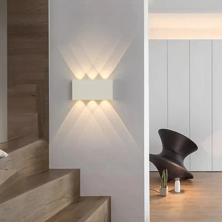 Trådlös LED-vägglampa med touchkontroll – Uppladdningsbar - Dimbar - Minimalistisk design - Tre färgtemperaturer - Inomhusbruk