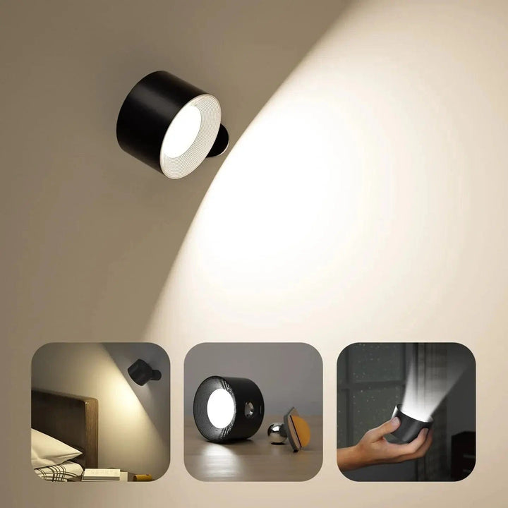 Batteridriven vägglampa - Uppladdningsbar vägglampa - Ambilume