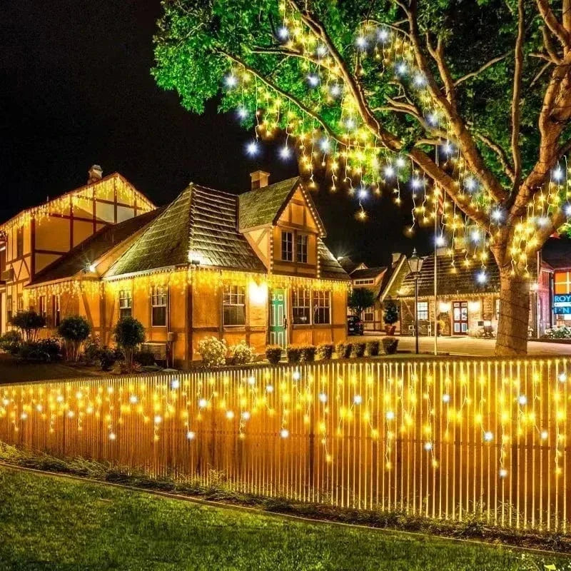 Icicle String LED Twinkle Effekt Ljus