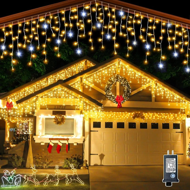 Icicle String LED Twinkle Effekt Ljus