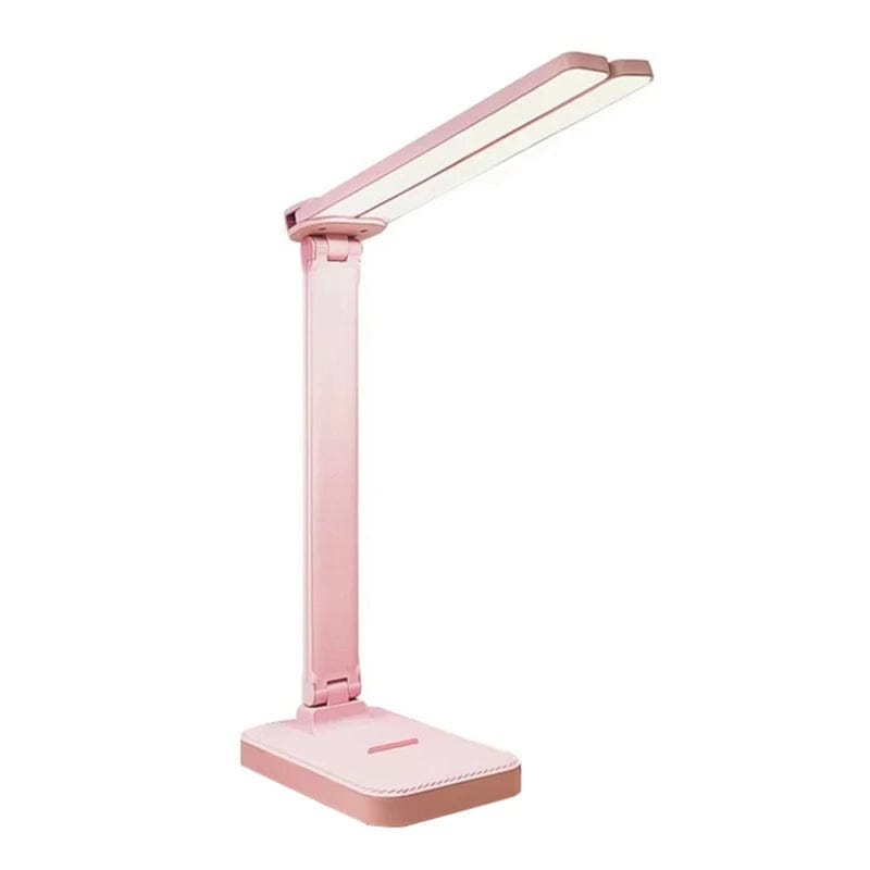 LED Skrivbordslampa - Trådlös - USB Uppladdningsbar - Dimbar - Fällbar Design - Ögonskydd - Finns i Flera Färger