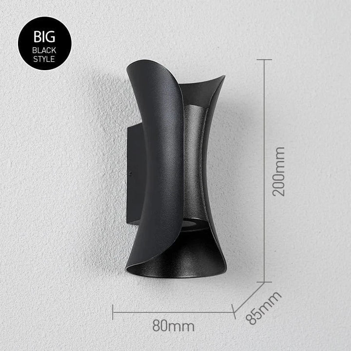 LED Vägglampa Med Modern Design – Vattentät - Aluminium - Inomhus/Utebruk