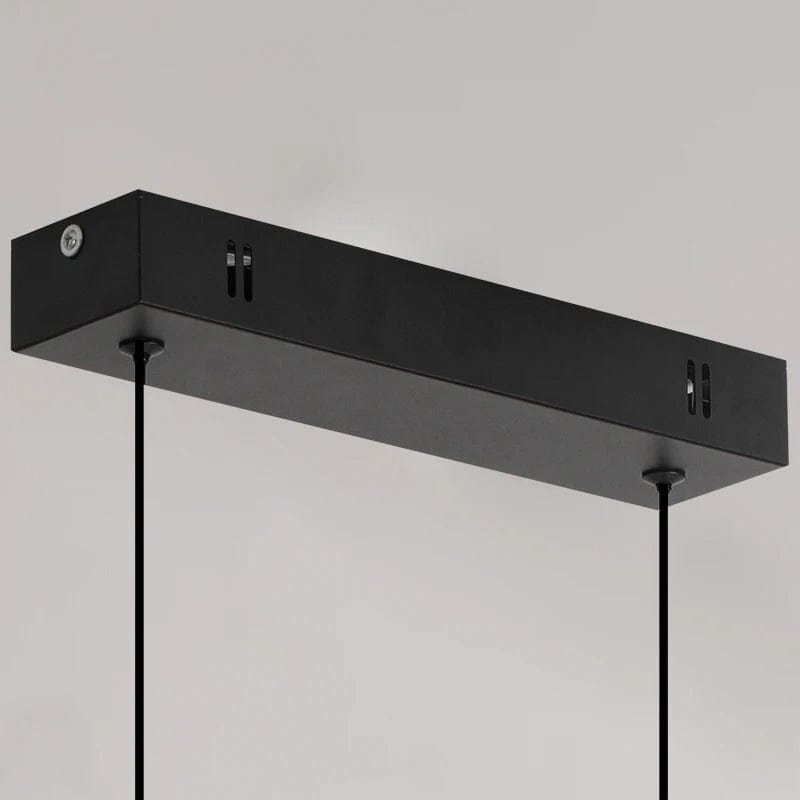 Modern svart taklampa med justerbar höjd – minimalistisk design - aluminium och silikon - perfekt för kök och matsal