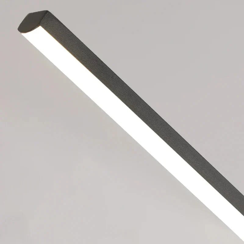 Modern svart taklampa med justerbar höjd – minimalistisk design - aluminium och silikon - perfekt för kök och matsal