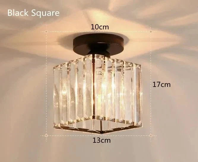 Modern Hängande Taklampa - Retro Stil - E27 Bas - Metall/Glas Skärm - Svart/Guld Finish - Idealiskt För Hemmets Entré/Kök
