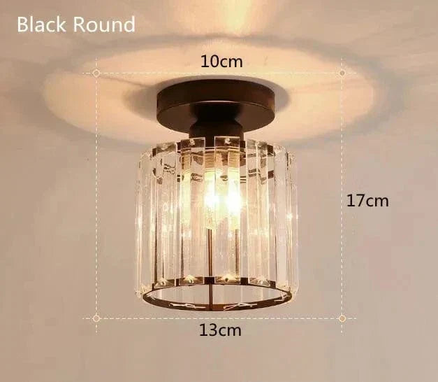 Modern Hängande Taklampa - Retro Stil - E27 Bas - Metall/Glas Skärm - Svart/Guld Finish - Idealiskt För Hemmets Entré/Kök