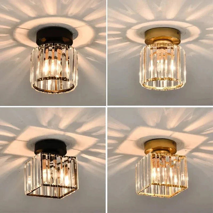 Modern Hängande Taklampa - Retro Stil - E27 Bas - Metall/Glas Skärm - Svart/Guld Finish - Idealiskt För Hemmets Entré/Kök