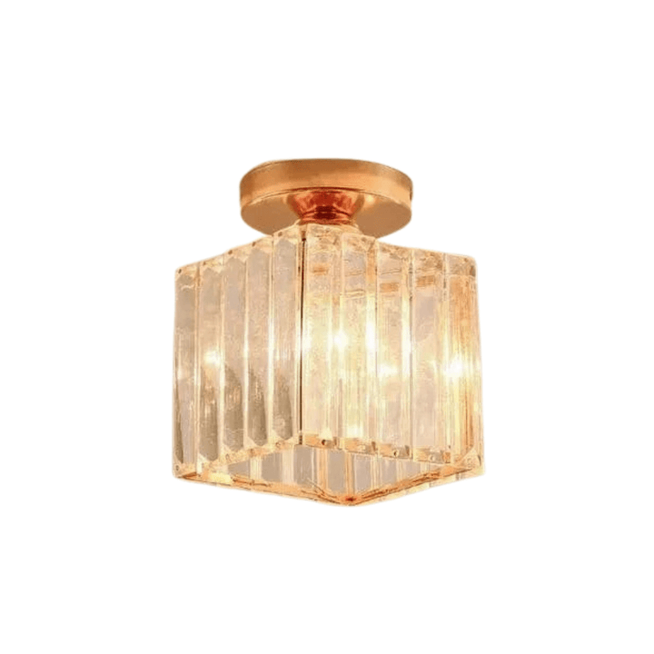 Modern Hängande Taklampa - Retro Stil - E27 Bas - Metall/Glas Skärm - Svart/Guld Finish - Idealiskt För Hemmets Entré/Kök