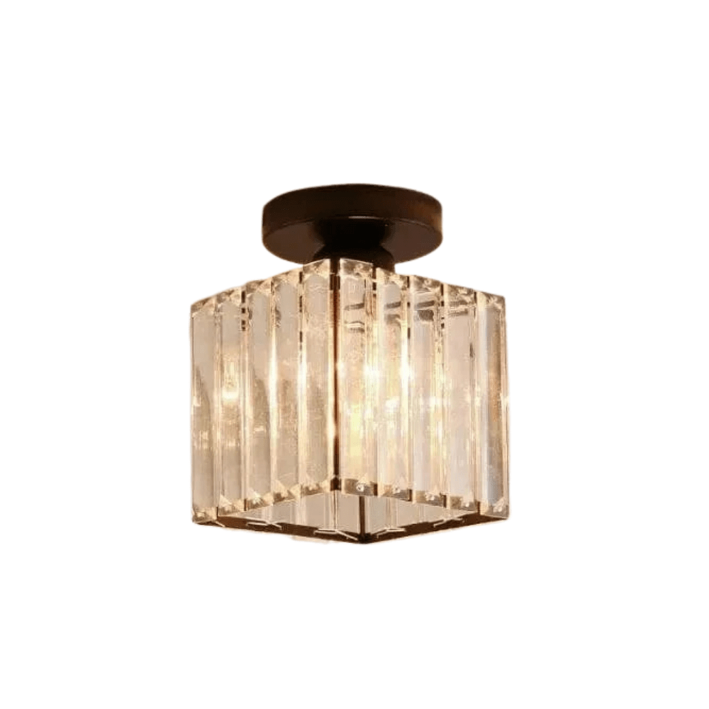 Modern Hängande Taklampa - Retro Stil - E27 Bas - Metall/Glas Skärm - Svart/Guld Finish - Idealiskt För Hemmets Entré/Kök