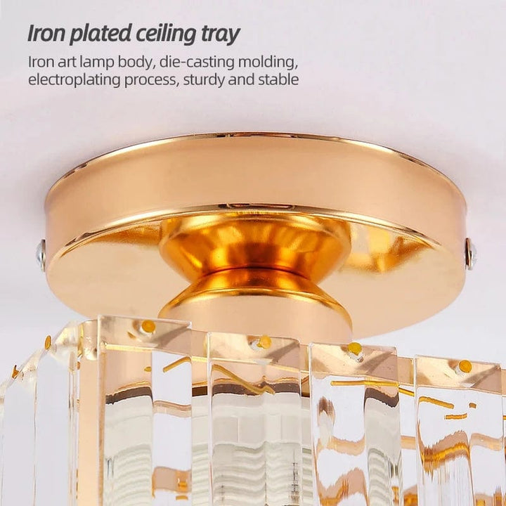 Modern Hängande Taklampa - Retro Stil - E27 Bas - Metall/Glas Skärm - Svart/Guld Finish - Idealiskt För Hemmets Entré/Kök