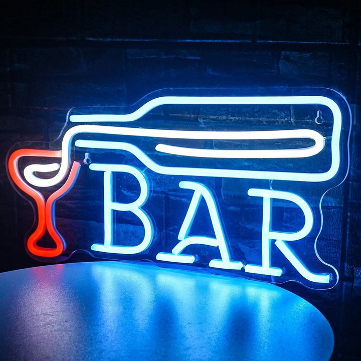 Cocktails &amp; Beer LED Neon Skylt – Livlig USB-drivet Bar &amp; Fest Dekoration