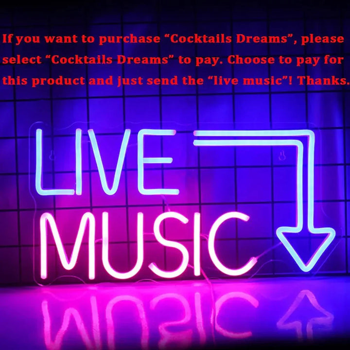 Cocktails &amp; Beer LED Neon Skylt – Livlig USB-drivet Bar &amp; Fest Dekoration