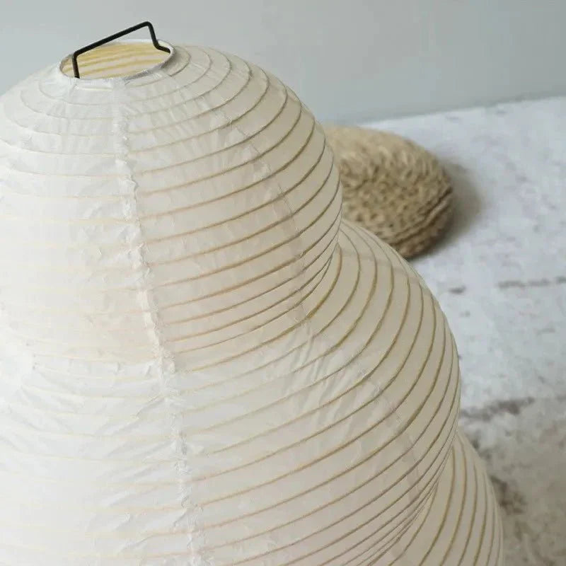 SabiGlow - Lånbar Wabi Sabi Rispapper Golvlampa med justerbart stativ