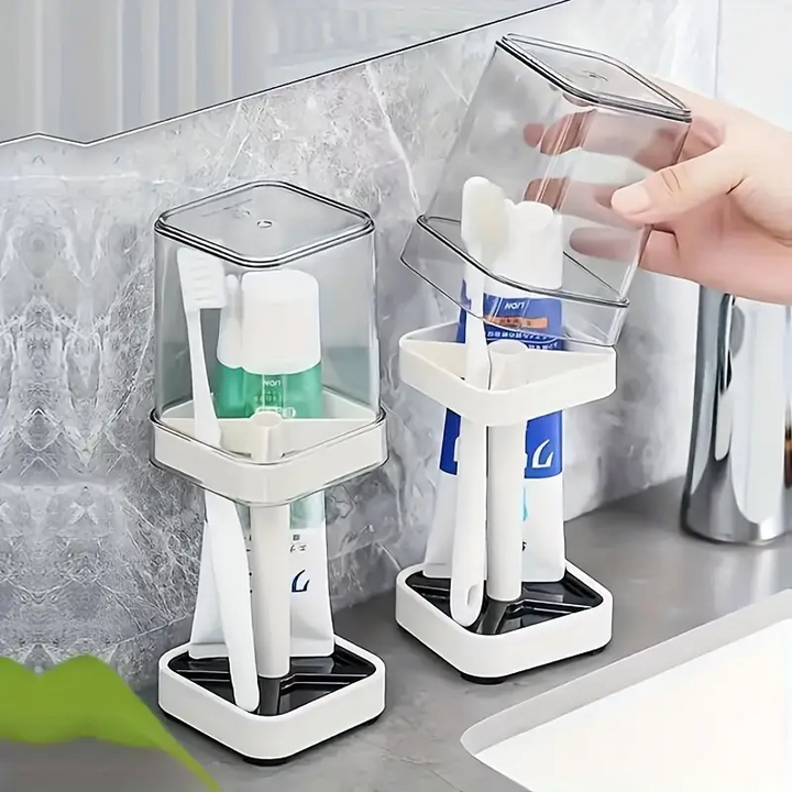 SleekBrush - Elegant tandborsthållare för ett rotfritt badrum | 1+1 Gratis