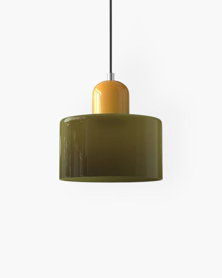 Formiva Pendel Lampa | Retro Modern Glas Skärm | Ambient E26 Belysning | Hårdkopplad Takarmatur