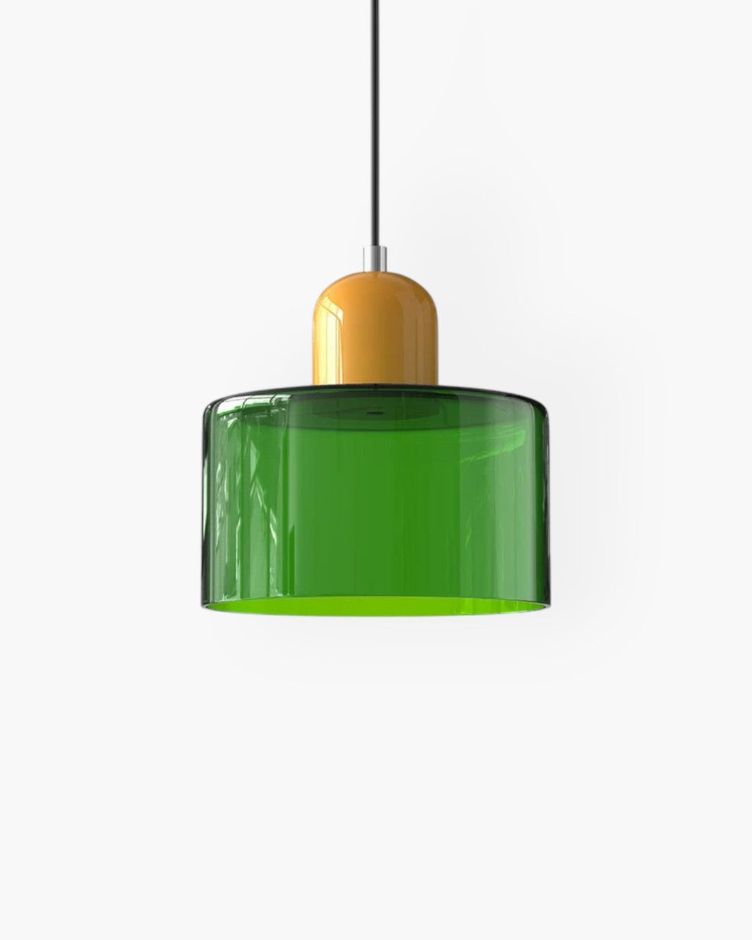 Formiva Pendel Lampa | Retro Modern Glas Skärm | Ambient E26 Belysning | Hårdkopplad Takarmatur