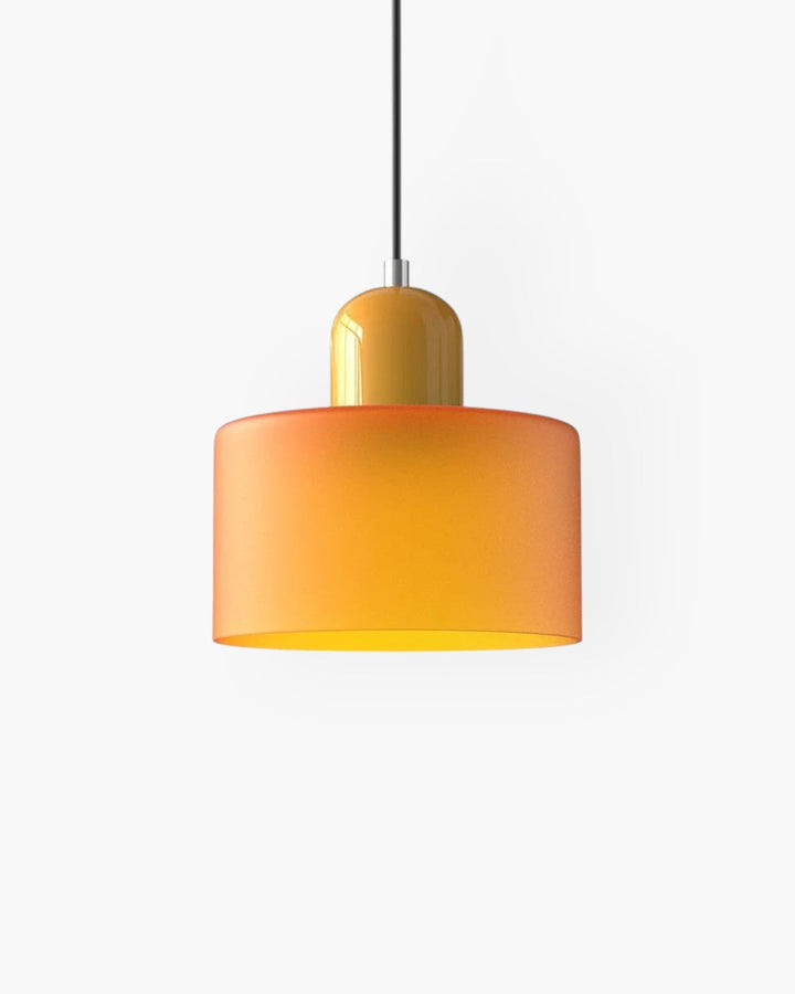 Formiva Pendel Lampa | Retro Modern Glas Skärm | Ambient E26 Belysning | Hårdkopplad Takarmatur