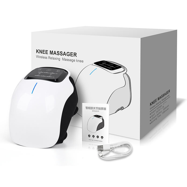 Smart Elektrisk Knä Massager Med Värme &amp; Infraröd Terapi